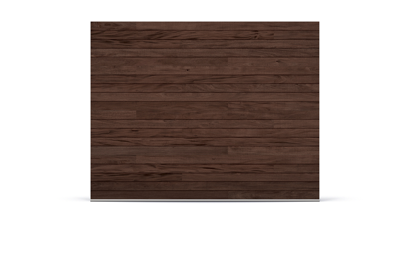 Mahogany wood-look garage door